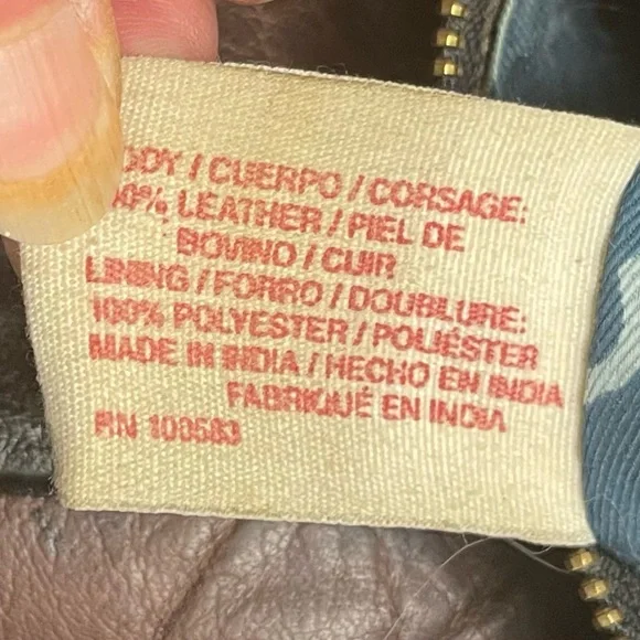 Lucky Brand Vintage Style Black/Brown Crossbody, gently used. - Picture 9 of 10